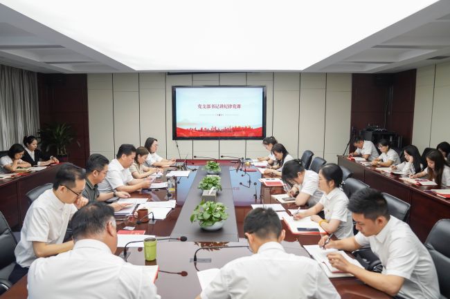 持续深化党纪教育 建强支部战斗堡垒——中非经贸港党支部召开第二季度党员大会